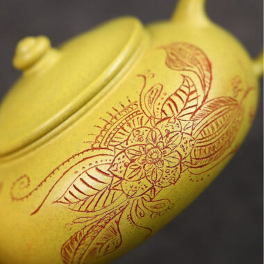 Yixing Zisha Teapot [Han Jiang] (Huangjin Duan Ni – 190ml)