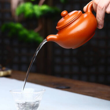 Full Handmade Yixing Zisha Teapot [Fanggu Pot] (Zhao Zhuang Zhu Ni – 160ml)