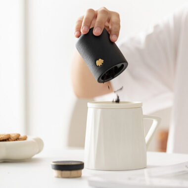 Ceramic Tea Jar | Tea Caddy | Mini Travel Tea Caddy [Somersault Cloud] 90ml