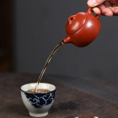 Yixing Zisha Teapot [Mini Qin Quan] (Wrinkled Skin Zhu Ni – 50ml)