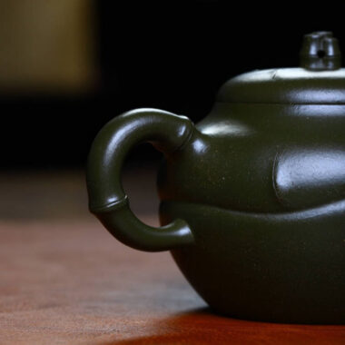 Full Handmade Yixing Zisha Teapot [Bamboo Pot] (Mo Lu Ni- 360ml)