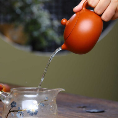Full Handmade Yixing Zisha Teapot [Xishi Pot] (Zhao Zhuang Zhu Ni – 170ml)