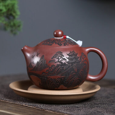 Yixing Zisha Teapot [Qingxianju Xishi] (Long Xue Sha – 500ml)