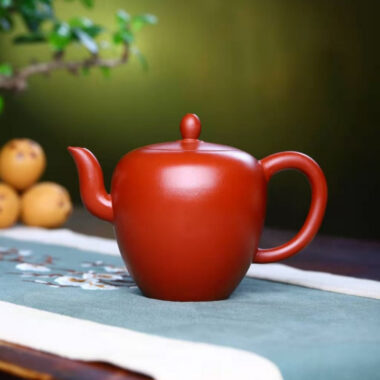 Full Handmade Yixing Zisha Teapot [Beauty Shoulder Pot] (Dahongpao – 260ml)