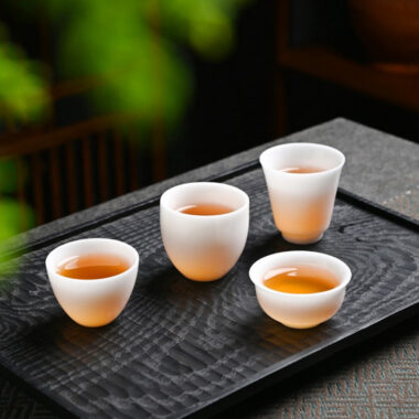 Ice Jade White Porcelain Small Tea Cup 30-50ml