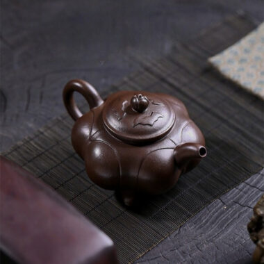 Full Handmade Yixing Zisha Teapot [Sanzu Ruyi] (Baoshan Zi Ni – 300ml)