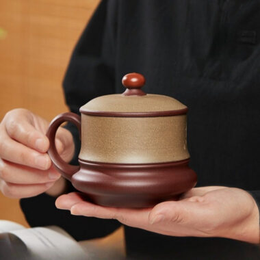 Yixing Zisha Tea Mug [Moon Shadow] (Duan Ni / Zi Ni – 470ml)