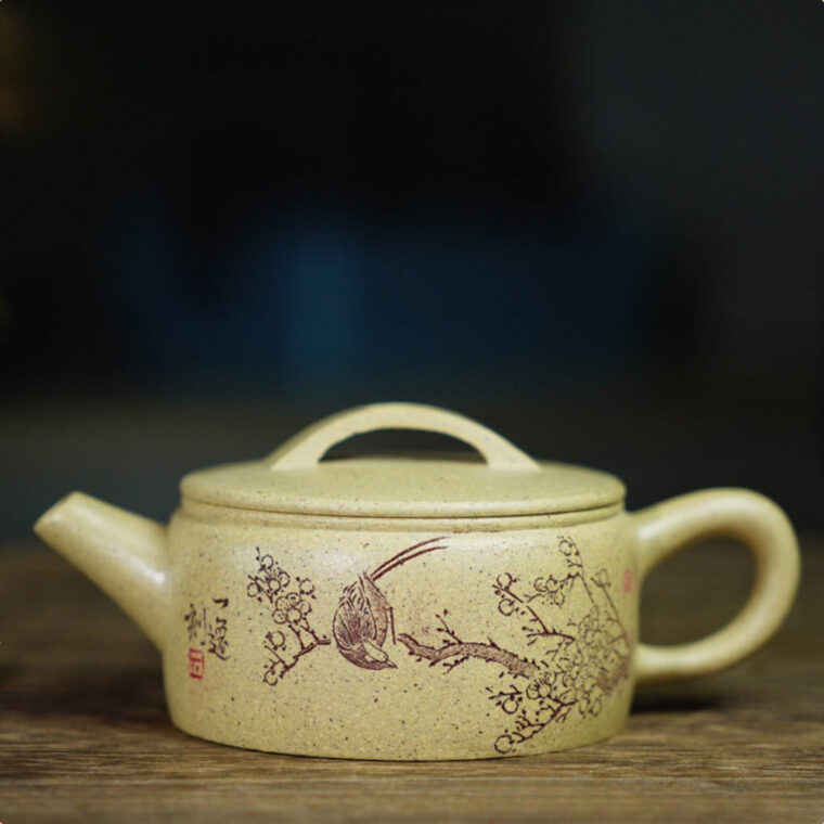 Full Handmade Yixing Zisha Teapot [Hanwa Pot] (Benson Lu Ni – 160ml)