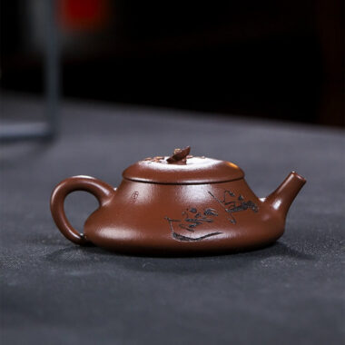 Full Handmade Yixing Zisha Teapot [Xiao Yao] (Zi Ni – 110ml)