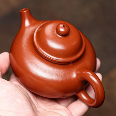 Full Handmade Yixing Zisha Teapot [Rong Tian Pot] (Dahongpao – 210ml)