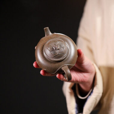 Yixing Zisha Teapot [Ping Ting Pot] (Long Bei Qing Firewood Fired – 190ml)