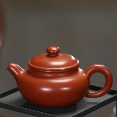 Full Handmade Yixing Zisha Teapot [Fanggu Pot] (Dahongpao – 170ml)