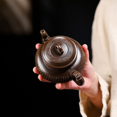 Yixing Zisha Teapot [Tanzi Pot] (Gu Tong Ni – 290ml)