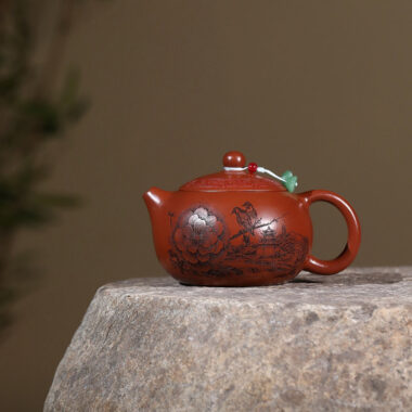 Yixing Zisha Teapot [Bird Xishi] (Dahongpao – 340ml)