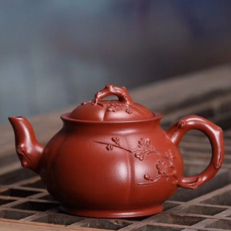 Full Handmade Yixing Zisha Teapot [Jin Mei Pot] (Dahongpao – 190ml)