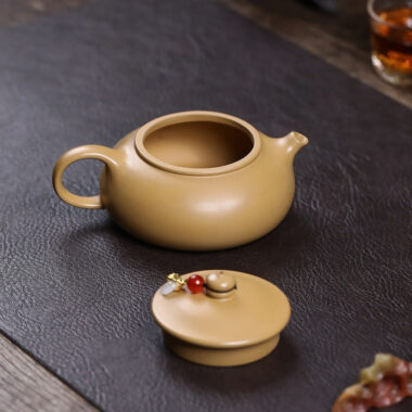 Yixing Zisha Teapot [Han Jiang] (Huangjin Duan Ni – 170ml)
