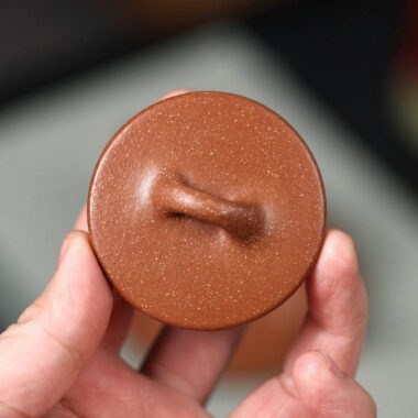 Full Handmade Yixing Zisha Teapot [Ziye Shi Piao Pot] (Jiang Po Ni – 220ml)