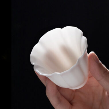 Ice Jade White Porcelain [Linghua] Tea Cup 70ml