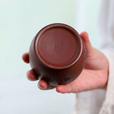 Handmade Yixing Zisha Master Tea Cup [Jiangnan River Town]  (Zi Ni – 170ml)
