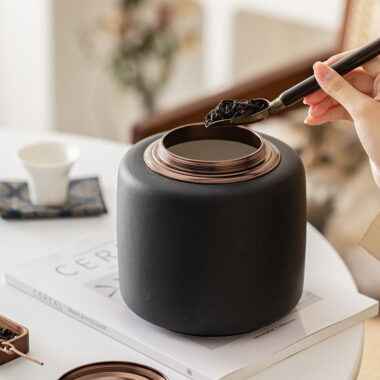 Ceramic Tea Jar | Tea Caddy | Tea Caddy [Fu Yun] 1850ml