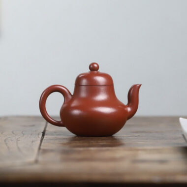 Full Handmade Yixing Zisha Teapot [Si Ting Pot] (Dahongpao – 115ml)