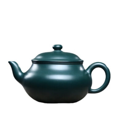 Full Handmade Yixing Zisha Teapot [Gao Pan Pot] (Minguo Lu Ni- 330ml)