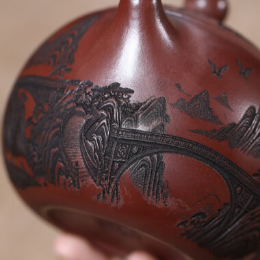 Yixing Zisha Teapot [Qingxianju Xishi] (Long Xue Sha – 500ml)