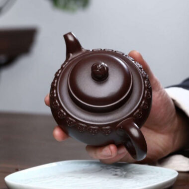 Full Handmade Yixing Zisha Teapot [Yun Jian Ruyi Pot] (Shi Hong – 320ml)