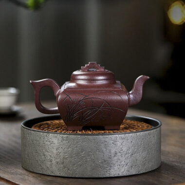 Full Handmade Yixing Zisha Teapot [Sifang Chang Le] (Zi Ni – 300ml)