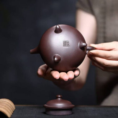 Yixing Zisha Teapot [San Zu Ao Xue] (Zi Ni – 230ml)