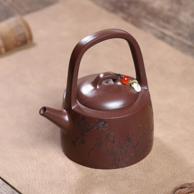 Yixing Zisha Teapot [Man Sheng Tiliang] (Zi Ni – 270ml)