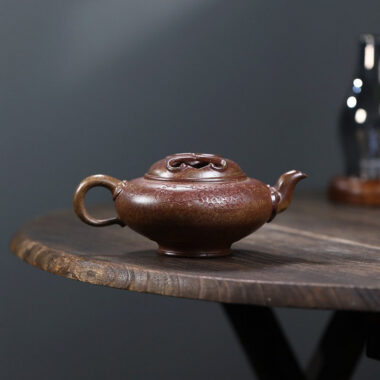 Yixing Zisha Teapot [Niu Gai An Xiang] (Duan Ni Firewood Firing – 300ml)