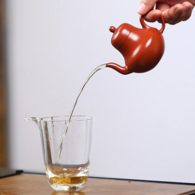 Yixing Zisha Teapot [Mini Si Ting] (Wrinkled Skin Zhu Ni – 120ml)