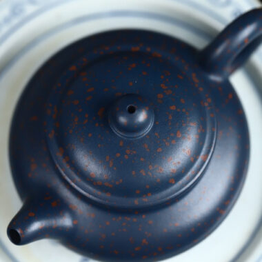 Full Handmade Yixing Zisha Teapot [Fanggu Pot] (Tian Cui Sha – 190ml)