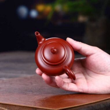 Full Handmade Yixing Zisha Teapot [Xiao Ying Pot] (Dahongpao – 110ml)