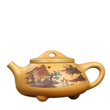 Full Handmade Yixing Zisha Teapot [Jingzhou Shi Piao Pot] (Duan Ni – 240ml)
