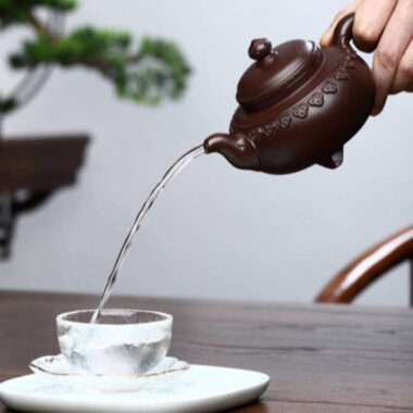 Full Handmade Yixing Zisha Teapot [Yun Jian Ruyi Pot] (Shi Hong – 320ml)