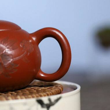Yixing Zisha Teapot [Peony Xishi] (Dahongpao – 230ml)