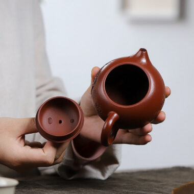 Yixing Zisha Teapot [Peony Xishi] (Dahongpao – 230ml)