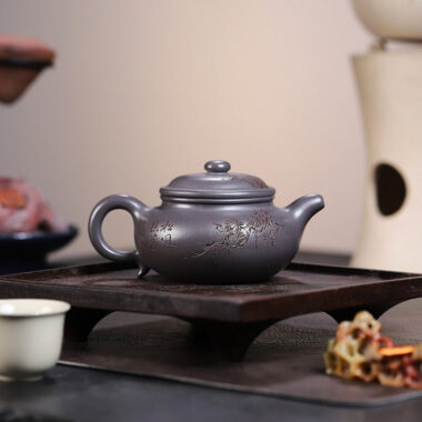Yixing Zisha Teapot [Songzhi Fanggu] (Ting Qing Ni – 250ml)