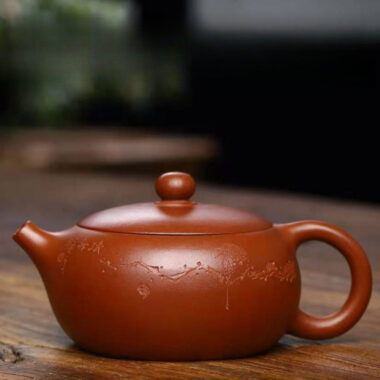 Full Handmade Yixing Zisha Teapot [Bian Xishi Pot] (Qing Shui Ni – 250ml)