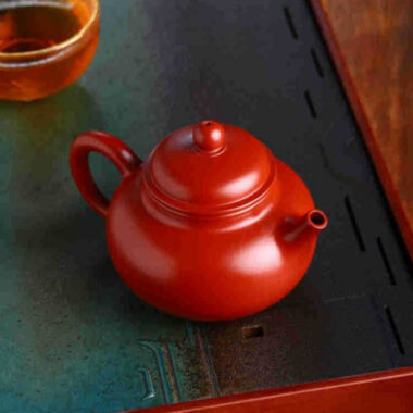 Full Handmade Yixing Zisha Teapot [Rong Tian Pot] (Dahongpao – 200ml)