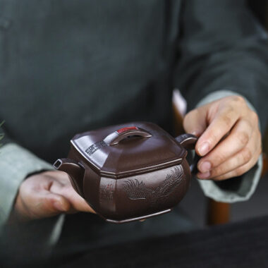 Full Handmade Yixing Zisha Teapot [A Bright Future] (Jia Pi Zi Ni – 320ml)