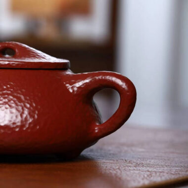 Full Handmade Yixing Zisha Teapot [Jingzhou Shi Piao Pot] (Dahongpao – 220ml)