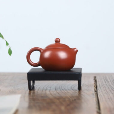 Full Handmade Yixing Zisha Teapot [Xishi Pot] (Zhu Ni – 130ml)