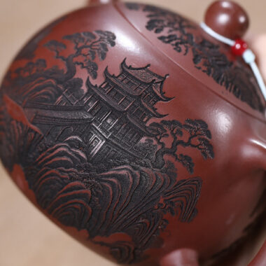 Yixing Zisha Teapot [Qingxianju Xishi] (Long Xue Sha – 500ml)