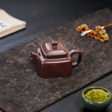 Full Handmade Yixing Zisha Teapot [Sifang Piao Xiang] (Zi Ni – 160ml)