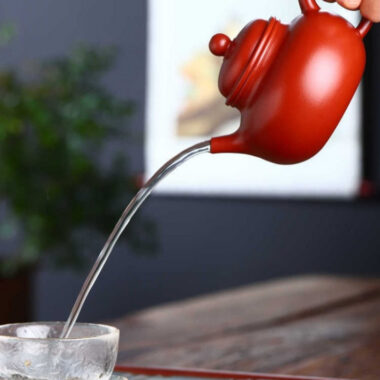 Full Handmade Yixing Zisha Teapot [Rong Tian Pot] (Dahongpao – 200ml)