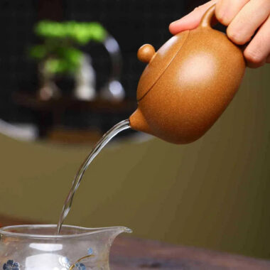 Full Handmade Yixing Zisha Teapot [Xishi Pot] (Jiang Po Ni – 220ml)