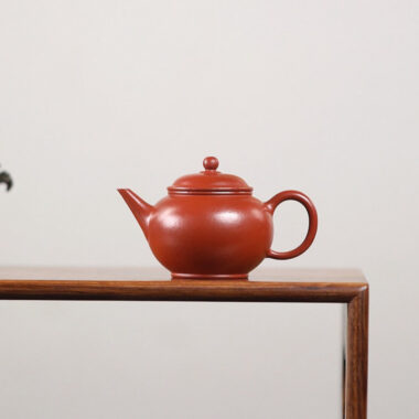 Yixing Zisha Teapot [Mini Shui Ping] (Wrinkled Skin Zhu Ni – 95ml)
